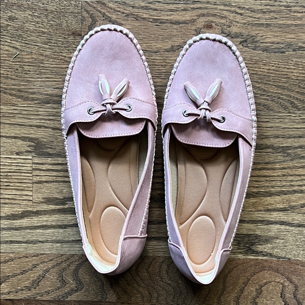 Pink Suede Women's Loafers
